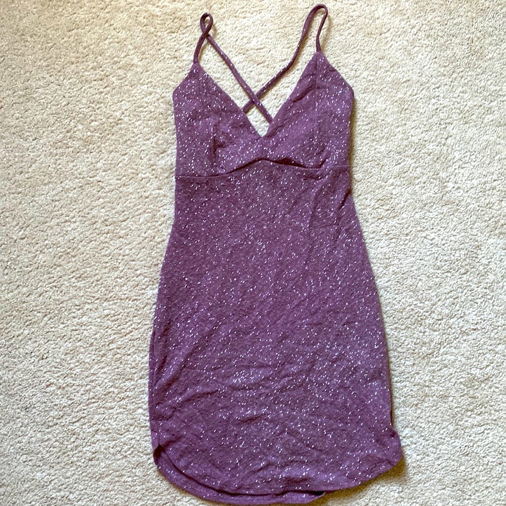 Purple sparkle dress!